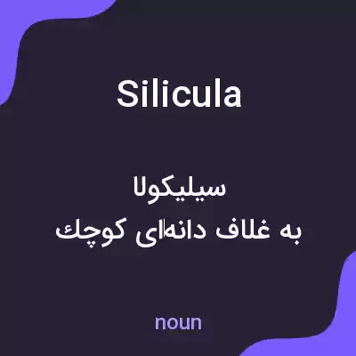 معنی silicula به فارسی معنی silicula به فارسی