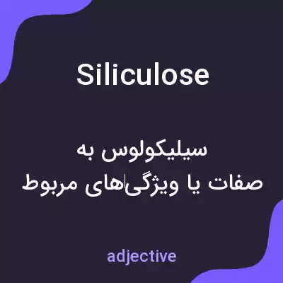معنی siliculose به فارسی معنی siliculose به فارسی