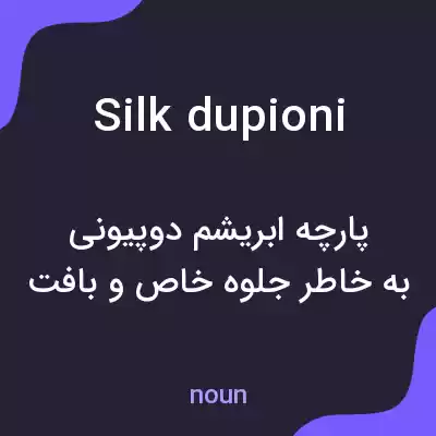 معنی silk dupioni به فارسی معنی silk dupioni به فارسی