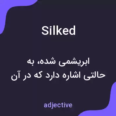 معنی silked به فارسی معنی silked به فارسی