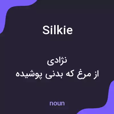 معنی silkie به فارسی