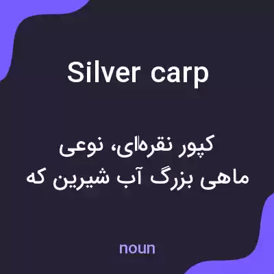 معنی silver carp به فارسی معنی silver carp به فارسی