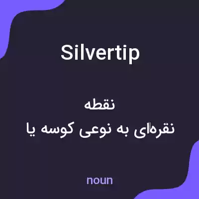 معنی silvertip به فارسی معنی silvertip به فارسی