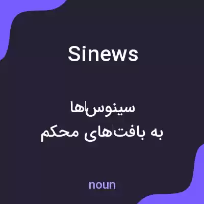 معنی sinews به فارسی معنی sinews به فارسی