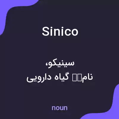 معنی sinico به فارسی معنی sinico به فارسی