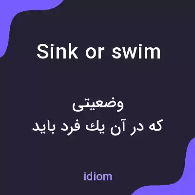 معنی sink or swim به فارسی معنی sink or swim به فارسی