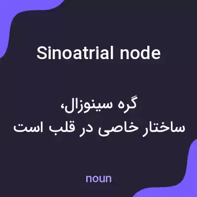 معنی sinoatrial node به فارسی معنی sinoatrial node به فارسی