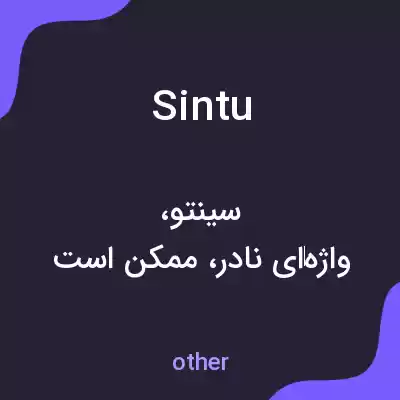 معنی sintu به فارسی معنی sintu به فارسی