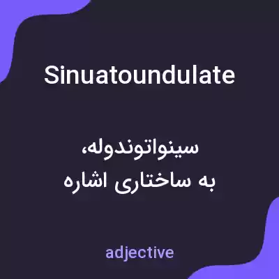 معنی sinuatoundulate به فارسی معنی sinuatoundulate به فارسی