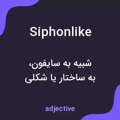 معنی siphonlike به فارسی معنی siphonlike به فارسی