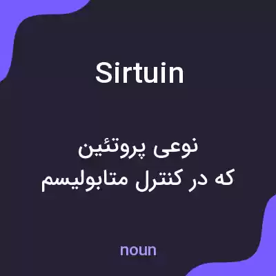 معنی sirtuin به فارسی