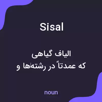 معنی sisal به فارسی