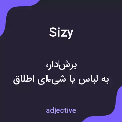 معنی sizy به فارسی معنی sizy به فارسی