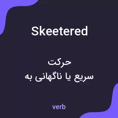 معنی skeetered به فارسی معنی skeetered به فارسی
