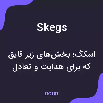 معنی skegs به فارسی معنی skegs به فارسی