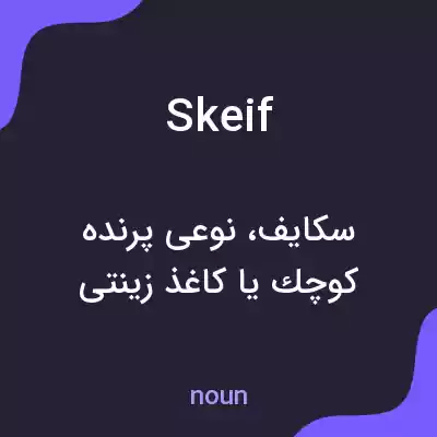 معنی skeif به فارسی معنی skeif به فارسی