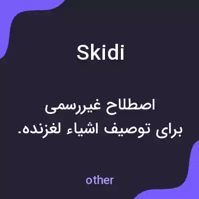 معنی skidi به فارسی معنی skidi به فارسی