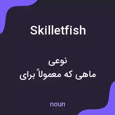 معنی skilletfish به فارسی معنی skilletfish به فارسی