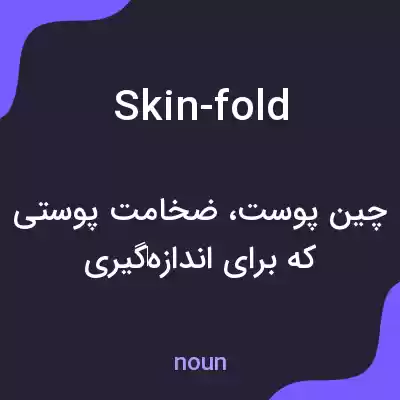 معنی skin-fold به فارسی