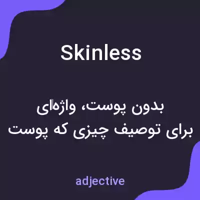 معنی skinless به فارسی معنی skinless به فارسی