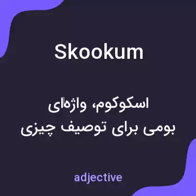 معنی skookum به فارسی
