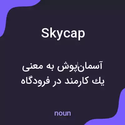 معنی skycap به فارسی معنی skycap به فارسی