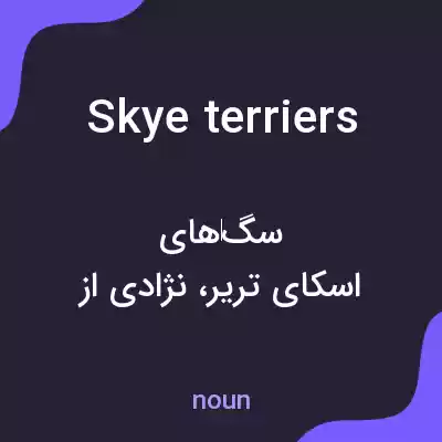 معنی skye terriers به فارسی معنی skye terriers به فارسی