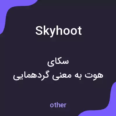 معنی skyhoot به فارسی معنی skyhoot به فارسی