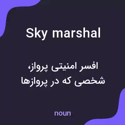 معنی sky marshal به فارسی معنی sky marshal به فارسی