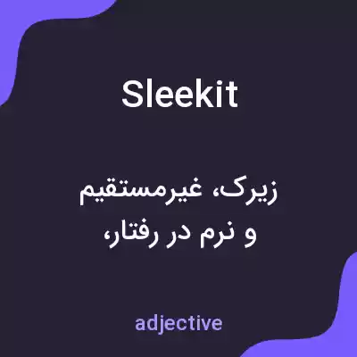 معنی sleekit به فارسی معنی sleekit به فارسی