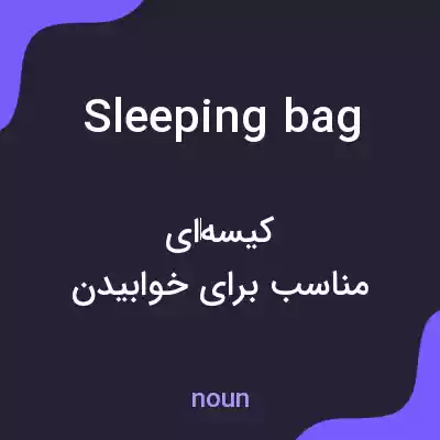 معنی sleeping bag به فارسی معنی sleeping bag به فارسی