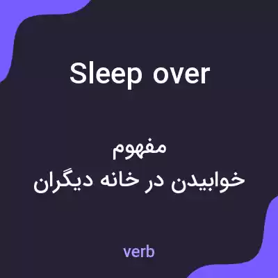 معنی sleep over به فارسی معنی sleep over به فارسی