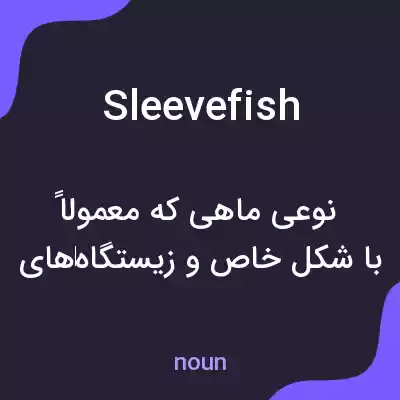 معنی sleevefish به فارسی معنی sleevefish به فارسی