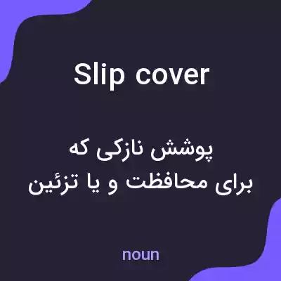معنی slipcover به فارسی معنی slipcover به فارسی
