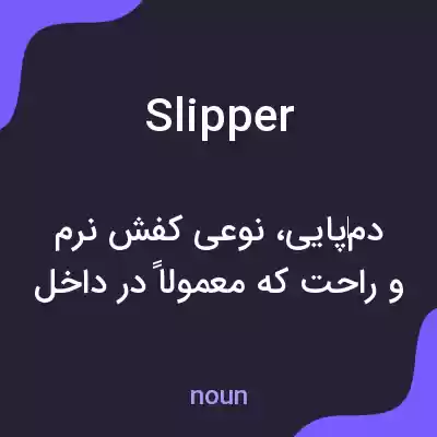 معنی slipper به فارسی معنی slipper به فارسی