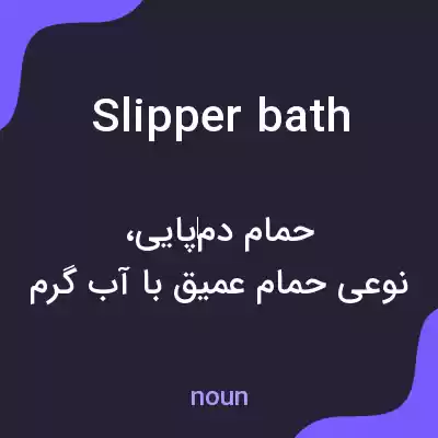 معنی slipper bath به فارسی معنی slipper bath به فارسی