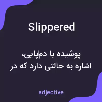 معنی slippered به فارسی معنی slippered به فارسی