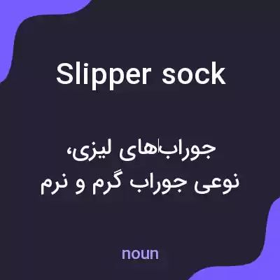معنی slipper sock به فارسی معنی slipper sock به فارسی