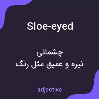 معنی sloe-eyed به فارسی معنی sloe-eyed به فارسی