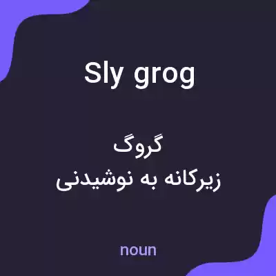 معنی sly grog به فارسی معنی sly grog به فارسی