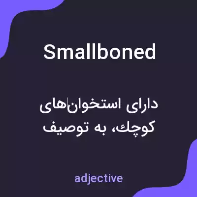 معنی smallboned به فارسی معنی smallboned به فارسی