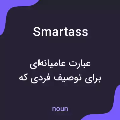 معنی smartass به فارسی