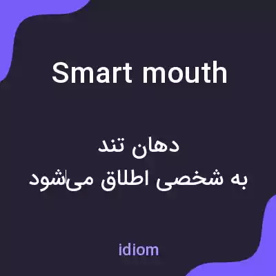 معنی smart mouth به فارسی معنی smart mouth به فارسی