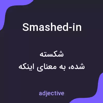 معنی smashed-in به فارسی معنی smashed-in به فارسی
