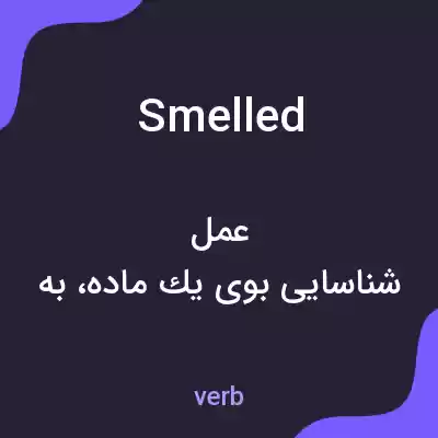 معنی smelled به فارسی معنی smelled به فارسی
