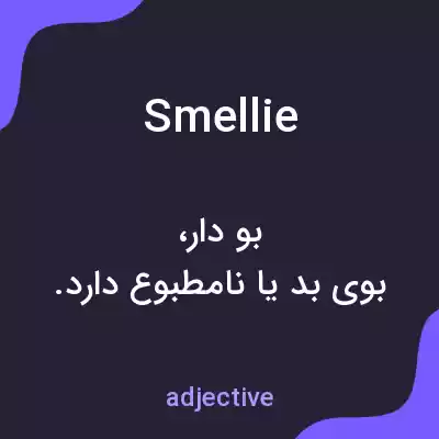 معنی smellie به فارسی معنی smellie به فارسی