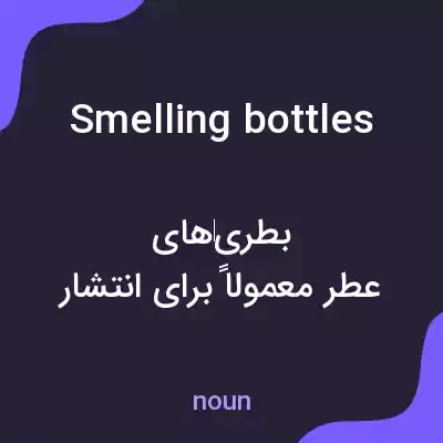 معنی smelling bottles به فارسی معنی smelling bottles به فارسی