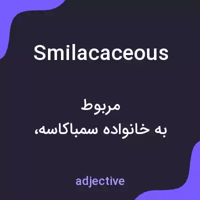 معنی smilacaceous به فارسی معنی smilacaceous به فارسی