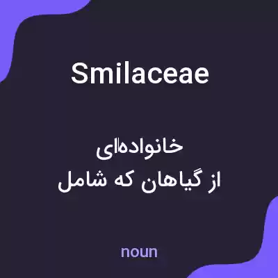 معنی smilaceae به فارسی معنی smilaceae به فارسی