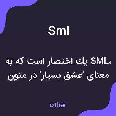معنی sml به فارسی معنی sml به فارسی